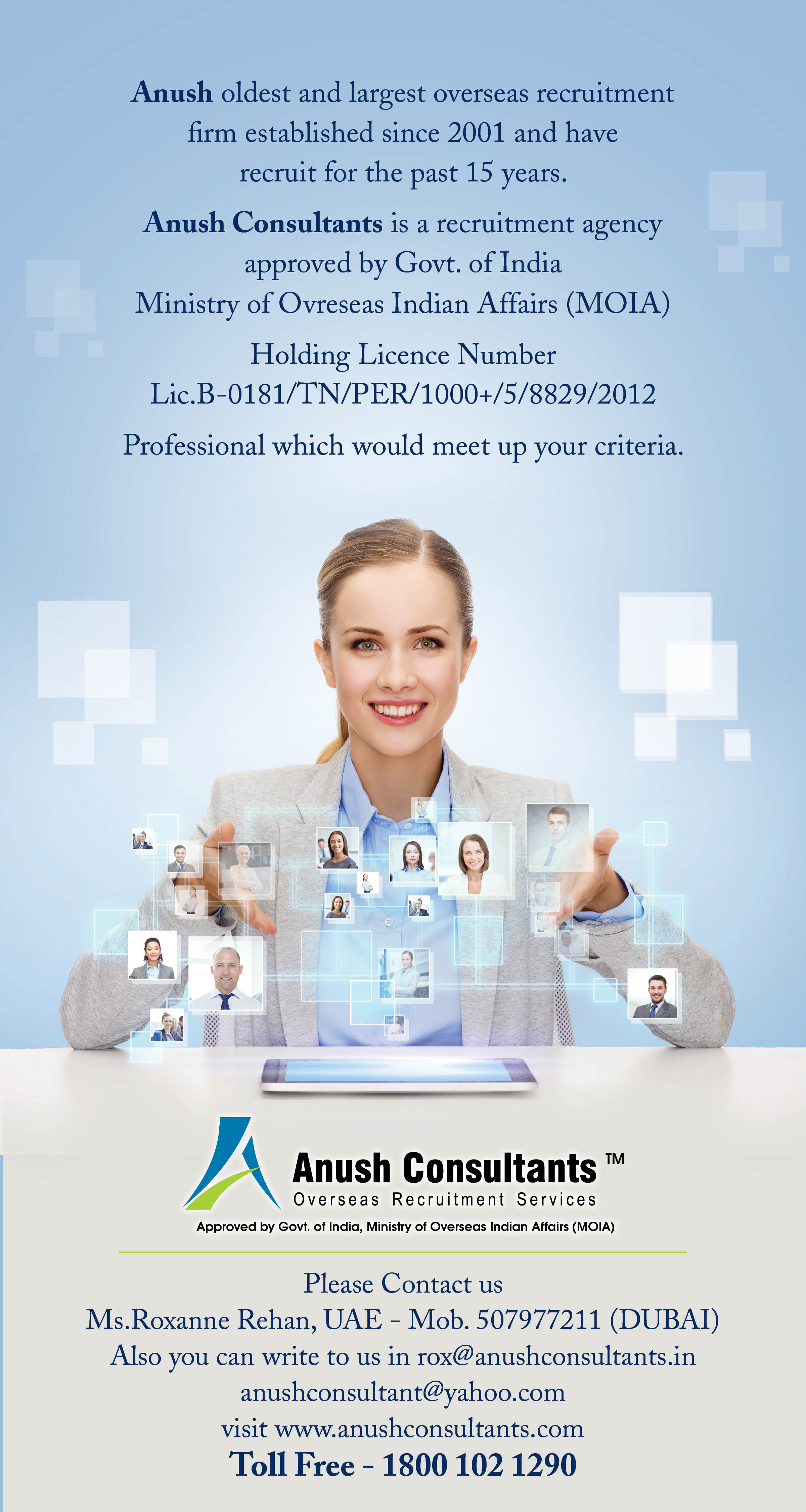 Anush consultants overseas recruitmental